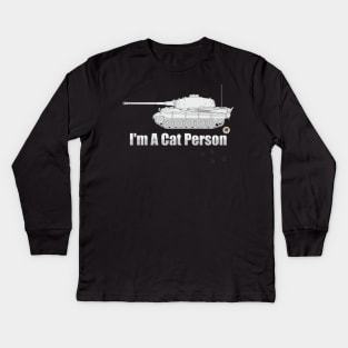 Im A Cat Person Tiger 2 (Konigstiger) Kids Long Sleeve T-Shirt